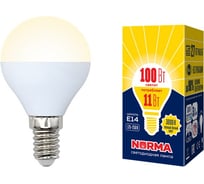 Светодиодная лампа Volpe LED-G45-11W/WW/E14/FR/NR Набор из 10штук UL-00012505