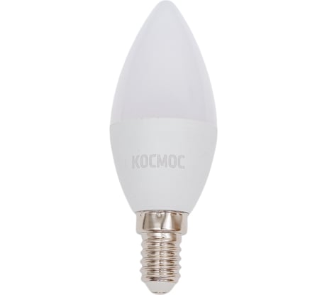 Лампа светодиодная КОСМОС LED 14Вт свеча E14 4500K, LkecLED14wCNE1445