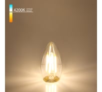 Светодиодная лампа Elektrostandard Свеча CD F 7W 4200K E27 C35 прозрачный BLE2736 a048673