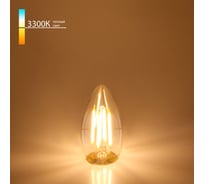 Светодиодная лампа Elektrostandard BLE2733 свеча 9W 3300K E27 C35 прозрачный a048668