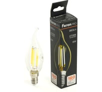 Лампа светодиодная FERON PRO LB-1216 Свеча на ветру E14 6W 175-265V 2700K, 51262