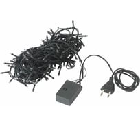 Электрогирлянда-нить комнатная Золотая сказка "Стандарт" 10м 100LED теплый белый 220V контроллер 591346
