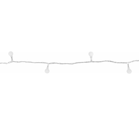 Электрогирлянда-нить комнатная Золотая сказка "Шарики" 5м 40LED, теплый белый, 220V контроллер , 591348