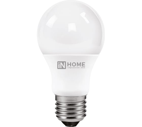 Лампа IN HOME сд LED-A60-VC 4PACK 10Вт 230В Е27 4000К 950Лм (4шт./упак) 4690612047645