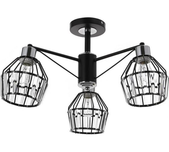 Люстра BayerLux 91247/3 E27 40Вт черный-хром 52х52х25 см 4901071 1
