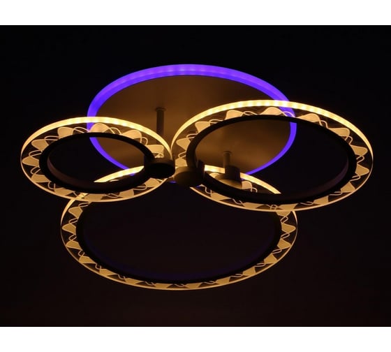 Люстра BayerLux с ПДУ 10018/3WT LED 75Вт 3000-6000К диммер белый 50х33х12 см 5169298