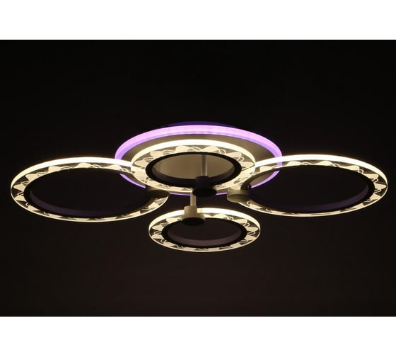 Люстра BayerLux с ПДУ 10020/4WT LED 81Вт 3000-6000К диммер белый 62х49х10 см 5169300