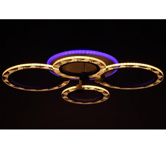 Люстра BayerLux с ПДУ 10020/4WT LED 81Вт 3000-6000К диммер белый 62х49х10 см 5169300