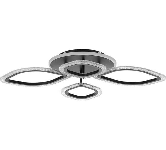 Люстра BayerLux с ПДУ 10022/4BK LED 85Вт 3000-6000К диммер черный 67х53х10 см 5169305 1