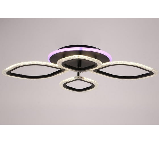 Люстра BayerLux с ПДУ 10022/4BK LED 85Вт 3000-6000К диммер черный 67х53х10 см 5169305