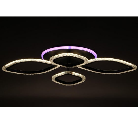 Люстра BayerLux с ПДУ 10022/4BK LED 85Вт 3000-6000К диммер черный 67х53х10 см 5169305