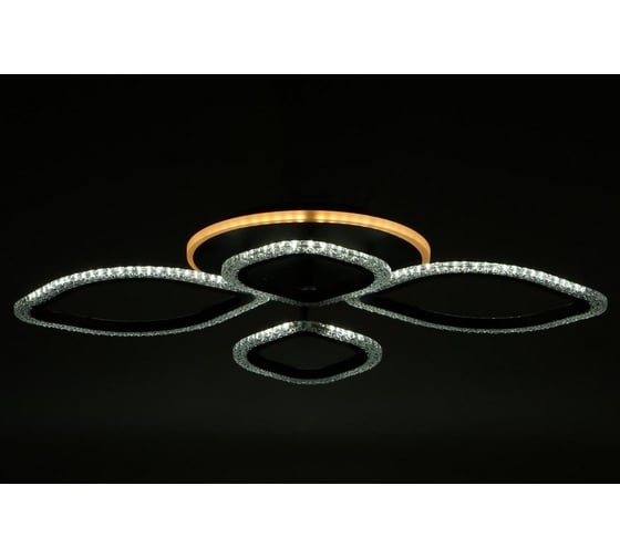 Люстра BayerLux с ПДУ 10022/4BK LED 85Вт 3000-6000К диммер черный 67х53х10 см 5169305