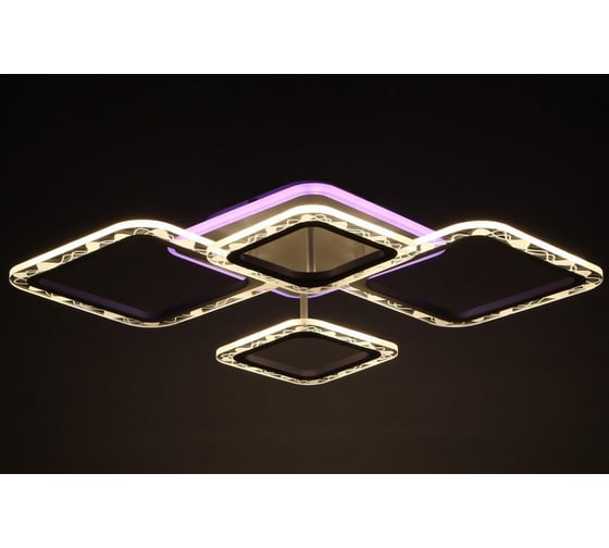 Люстра BayerLux с ПДУ 10026/4WT LED 92Вт 3000-6000К диммер белый 78х52х9 см 5169310