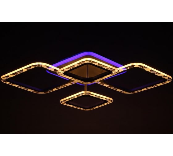 Люстра BayerLux с ПДУ 10026/4WT LED 92Вт 3000-6000К диммер белый 78х52х9 см 5169310