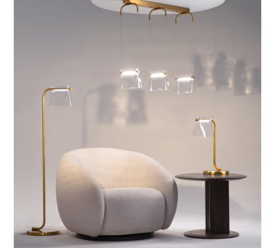 Настольный светильник MAYTONI Cabaret LED 8W Латунь MOD170TL-L8BS3K