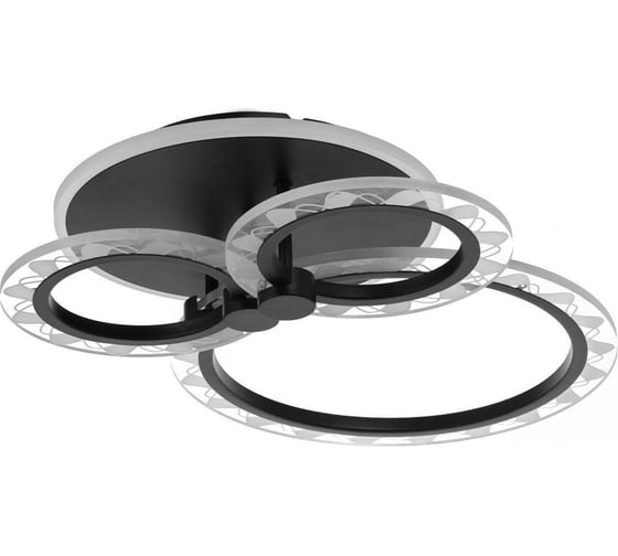 Люстра BayerLux с ПДУ 10019/3BK LED 70Вт 3000-6000К диммер черный 45х33х12 см 5169299 1