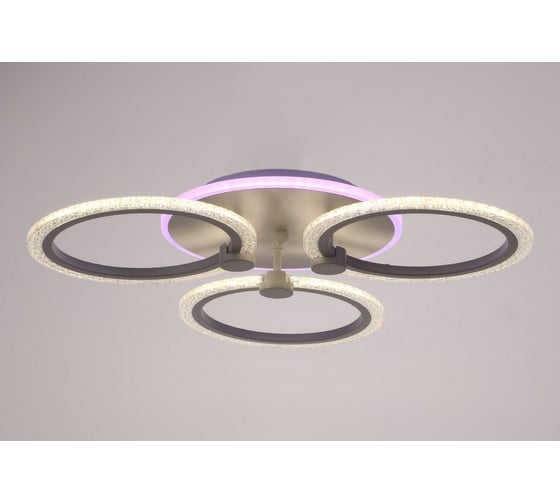 Люстра BayerLux с ПДУ 10029/3WT LED 76Вт 3000-6000К диммер белый 60х60х8 см 5169316