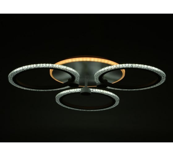 Люстра BayerLux с ПДУ 10029/3WT LED 76Вт 3000-6000К диммер белый 60х60х8 см 5169316