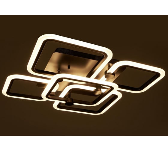 Люстра BayerLux с ПДУ 71170/5 LED 144Вт диммер 3000-6000К черный 70х70х16 см 4934954