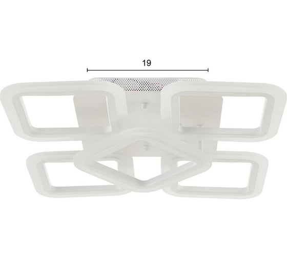 Люстра BayerLux с ПДУ 71171/5 LED 90Вт диммер 3000-6000К белый 40,5х40,5х11,5 см 4934955