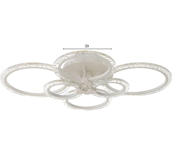 Люстра BayerLux с ПДУ 71178/6 LED 144Вт диммер 3000-6000К белый 78,5х78,5х13,5 см 4934962
