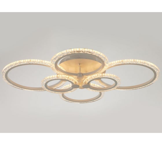 Люстра BayerLux с ПДУ 71178/6 LED 144Вт диммер 3000-6000К белый 78,5х78,5х13,5 см 4934962