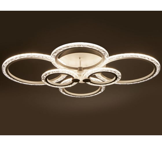 Люстра BayerLux с ПДУ 71178/6 LED 144Вт диммер 3000-6000К белый 78,5х78,5х13,5 см 4934962