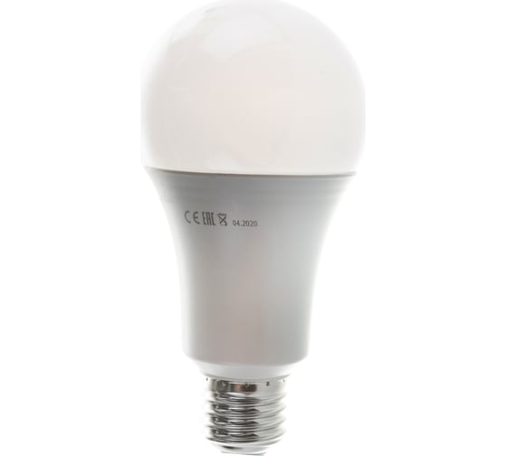 Светодиодная лампа ECOWATT A60, 230В, 15W, 4000K, E27, холодный белый свет, груша 4606400206125