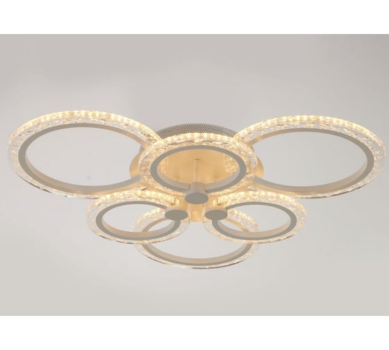 Люстра BayerLux с ПДУ 71180/6 LED 120Вт диммер 3000-6000К белый 66х66х14,5 см 4934964