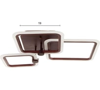 Люстра BayerLux с ПДУ 71185/3 LED 76Вт диммер 3000-6000К кофе 60х46х9 см 4934969