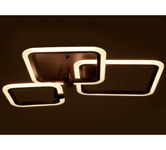 Люстра BayerLux с ПДУ 71185/3 LED 76Вт диммер 3000-6000К кофе 60х46х9 см 4934969