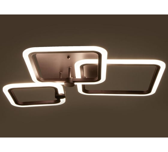 Люстра BayerLux с ПДУ 71185/3 LED 76Вт диммер 3000-6000К кофе 60х46х9 см 4934969