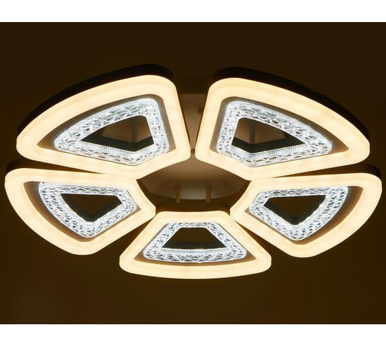 Люстра BayerLux с ПДУ 74632/5 LED 150Вт диммер 3000-6000К белый 71х71х13 см 4941592