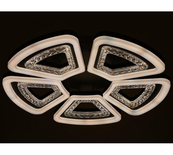 Люстра BayerLux с ПДУ 74632/5 LED 150Вт диммер 3000-6000К белый 71х71х13 см 4941592