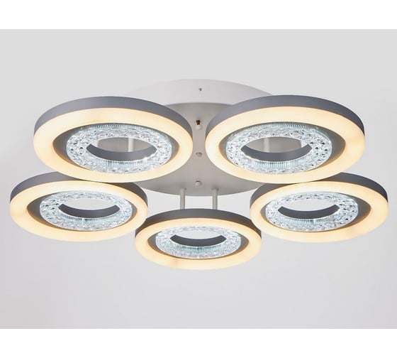 Люстра BayerLux с ПДУ 74630/5 LED 140Вт диммер 3000-6000К белый 64х64х12,5 см 4941590