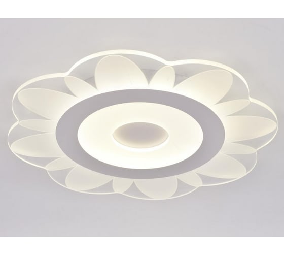 Люстра BayerLux с ПДУ 74659/1 LED 55Вт 3000-6000К диммер бело-прозрачный 50х50х5 см 5073793