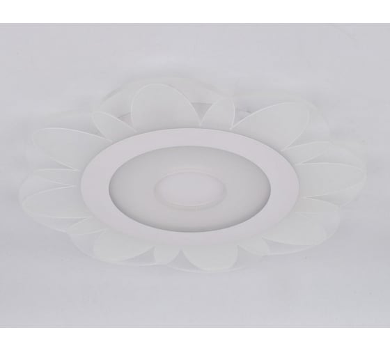 Люстра BayerLux с ПДУ 74659/1 LED 55Вт 3000-6000К диммер бело-прозрачный 50х50х5 см 5073793