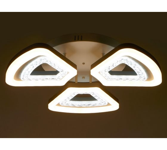 Люстра BayerLux с ПДУ 74631/3 LED 90Вт диммер 3000-6000К белый 57х57х13 см 4941591