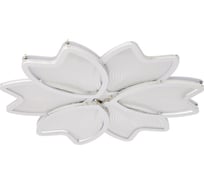 Люстра BayerLux с ПДУ 74665/6 LED 110Вт 3000-6000К диммер бело-прозрачный 50х50х6 см 5073799