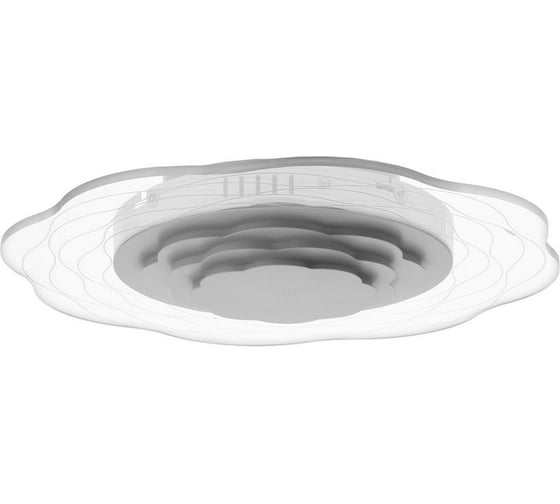 Люстра BayerLux с ПДУ 10032/1 LED 80Вт 3000-6000К диммер белый-прозрачный 50х50х7 см 5169322 1