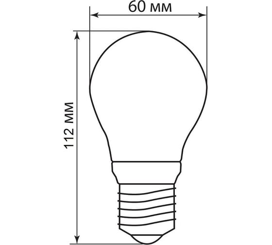 Лампа LED Econ A 12Вт E27 3000K A60 ES 7112021