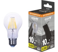 Светодиодная лампа ECON LED A 10 Вт E27 3000K A60 FIL 901021
