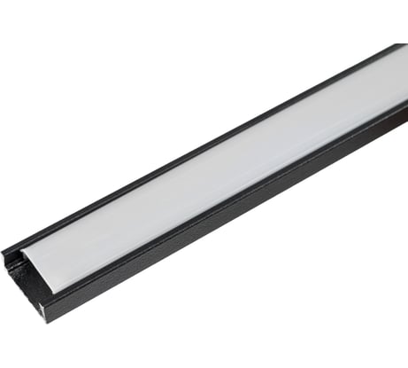 Алюминиевый накладной профиль Gigant, 2000х16х6 мм, черный G-WM-78-1