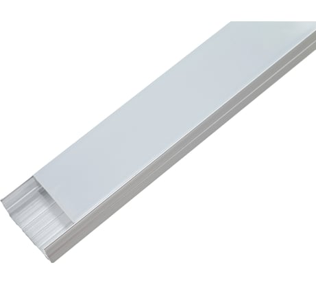 Алюминиевый накладной профиль Gigant широкий, 2000х24х6 мм, серебро G-XT-438