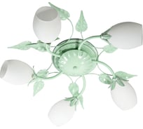 Светильник потолочный ЭЛЕТЕХ Глория 158 зел./срб. (Плафон 8825) НПБ 01-5x60-167 Е14 1005405412