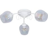 Светильник потолочный ЭЛЕТЕХ Дези 131 бел.муар.(Плафон 8310) НПБ 01-3x60-186 1005405398