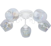 Светильник потолочный ЭЛЕТЕХ Дези 151 бел.муар.(Плафон 8310) НПБ 01-5x60-129 1005405399