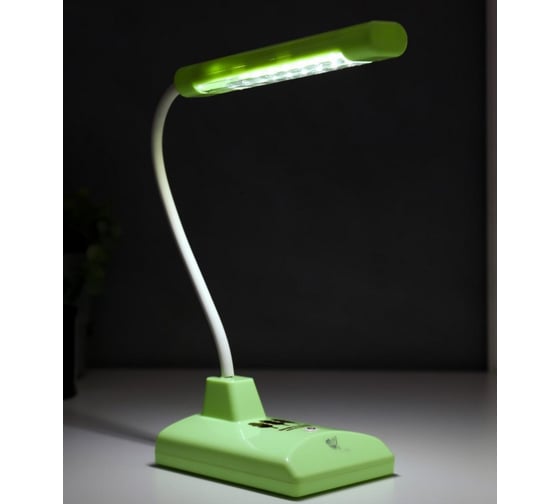 Настольная лампа RISALUX 16291/1GR 16хLED 2Вт 2 режима USB АКБ зеленый 9х12х46 см 5375876
