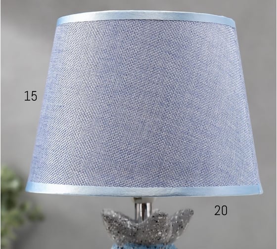 Настольная лампа RISALUX 16252/1BL Е14 40Вт синий 20х20х33,5 см 5294726