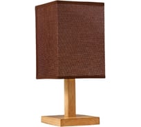 Настольная лампа RISALUX 16226/1CF Е27 40Вт светлое дерево-кофе 14х14х32,5 см 5249073